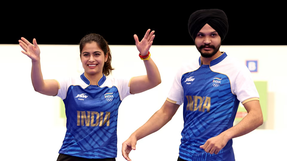 Manu Bhaker and Sarabjot Singh | Sarabjot Singh | Manu Bhaker | Olympic 2024 | Bronze Medals | Gam no choro | Gujarati news | Janva Jevu | Khas Khabar | Ajab Gajab | Divya Bhaskar | Gujarat samachar | Gujarati story | Gujarati jokes | Gujarat ni history | gujarati varta | gujarati funny jokes | gujarati inspirational story | gujarati love stories | gujarati moral stories | gujarati short stories | Gujarat news | Gujarati cinema | Film | Gujarati Blog | Gujarati Thoughts/Ideas | Gujarati Literature | Gujarati Culture | Gujarati Photography | Gujarati Poetry | Gujarati Music | Gujarati Films/Movies | Gujarati Stories | Gujarati Health | Gujarati Recipes | Gujarati Technology | Gujarati Sports | Gujarati Universities